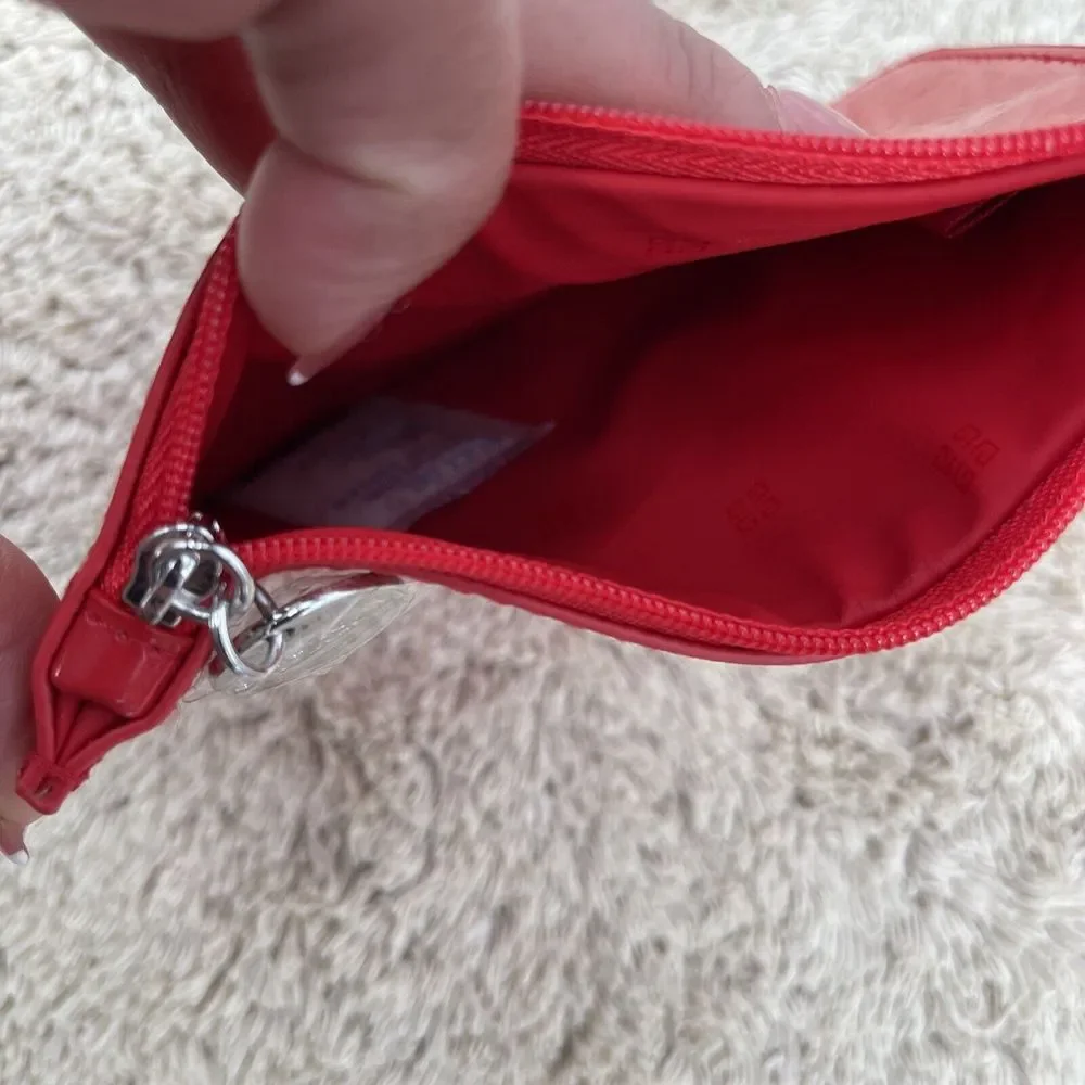 Givenchy Red Patent‎ Leather Coin Pouch Bag 6x4.2